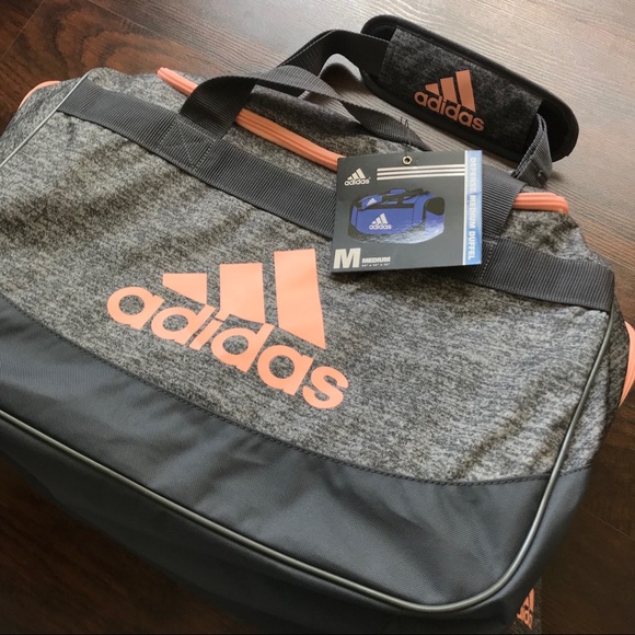 adidas Handbags - Gray and pink adidas duffle NWT